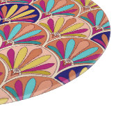 Traditionelle indische TextilIllustration Schneidebrett (Ecke)