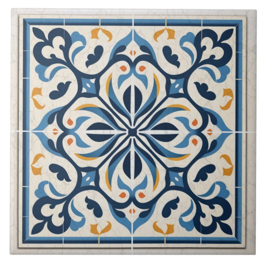 Traditionelle indische Zierkunst 5 Fliese (Vorderseite)