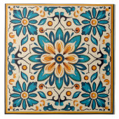 Traditionelle indische Zierkunst 8 Fliese (Vorderseite)