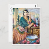 Traditionelle iranische Kleidung Postkarte (Vorne/Hinten)
