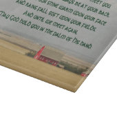 Traditionelle irische Blessing Golden Weizen Field Schneidebrett (Ecke)