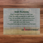 Traditionelle irische Blessing Golden Weizen Field Schneidebrett