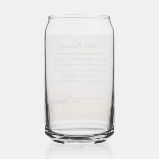 Traditionelle irische Goldene Weizenfelder Dosenglas (Rückseite)