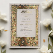 Traditionelle islamische gelbe Hochzeit Folieneinladung