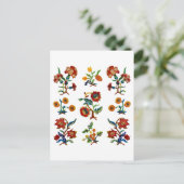 Traditionelle Jakobenstickerei in der Monmouth Postkarte (Stehend Vorderseite)