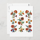 Traditionelle Jakobenstickerei in der Monmouth Postkarte (Vorne/Hinten)