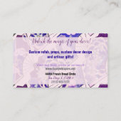 Traditionelle japanische Fans ART EVENTS SHOP Visitenkarte (Rückseite)