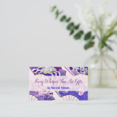 Traditionelle japanische Fans ART EVENTS SHOP Visitenkarte (Stehend Vorderseite)