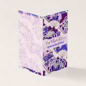 Traditionelle japanische Fans EVENT TABLE Cards (Vorderseite)