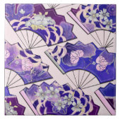 Traditionelle japanische Fans Fliese (Vorderseite)