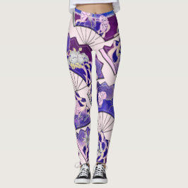 Traditionelle japanische Fans Leggings
