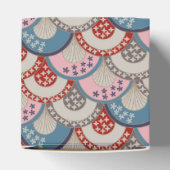 Traditionelle japanische geometrische Motive blau Geschenkschachtel (Oben)