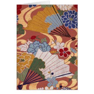Traditionelle japanische Gewebeentwurf Karte