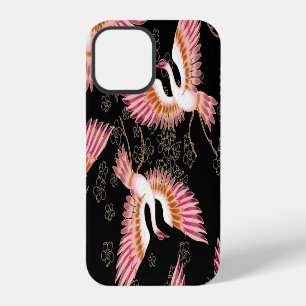 Traditionelle japanische Kimono-Muster iPhone 12 Hülle