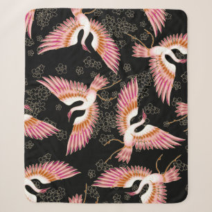 Traditionelle japanische Kimono-Muster Sherpadecke