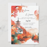 Traditionelle japanische KYOTO-Landschaftshochzeit