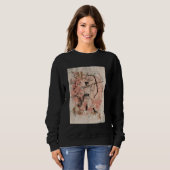 Traditionelle japanische Kyudo Archery Art Cherry Sweatshirt (Vorne ganz)