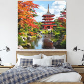 Traditionelle japanische Pagode Leinwanddruck (Insitu (Schlafzimmer))