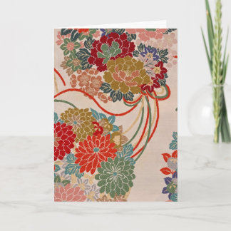 Traditionelle japanische Stoffdesign-Karte Karte
