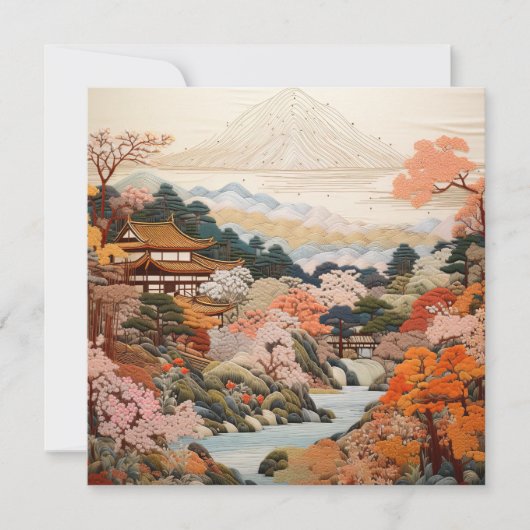Traditionelle japanische Tapisserie Art Elegantes  (Vorderseite)