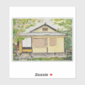 Traditionelle japanische Teehütte Aufkleber (Blatt)