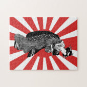 Traditionelle japanische ukiyoe Frau Puzzle (Horizontal)