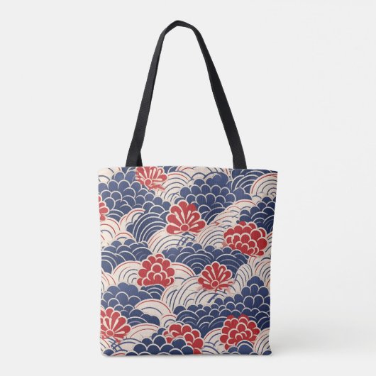 Traditionelle japanische Wave-Tasche Tasche (Rückseite)