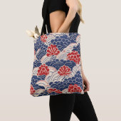 Traditionelle japanische Wave-Tasche Tasche (Von Nahem)