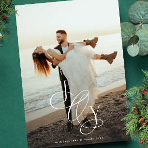 Traditionelle JOY-Kalligrafie Weihnachten Ein Foto