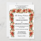 Traditionelle jüdische Einladungen zur Hochzeit - (Vorderseite)