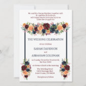 Traditionelle jüdische Einladungen zur Hochzeit - (Vorderseite)