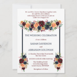 Traditionelle jüdische Einladungen zur Hochzeit -