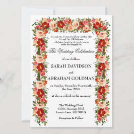 Traditionelle jüdische Einladungen zur Hochzeit -