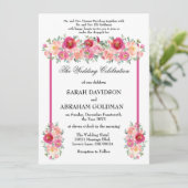 Traditionelle jüdische Einladungen zur Hochzeit - (Stehend Vorderseite)