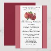 Traditionelle jüdische Einladungen zur Hochzeit -  (Vorne/Hinten)