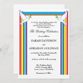 Traditionelle jüdische Einladungen zur Hochzeit -