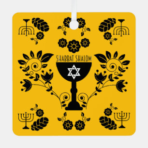 Traditionelle jüdische Geschenke für Shabbat Ornament Aus Metall