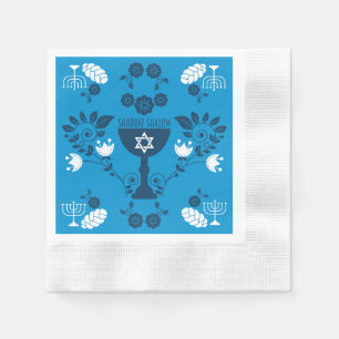 Traditionelle jüdische Geschenke für Shabbat Serviette