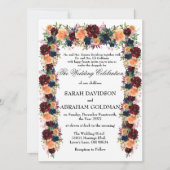 Traditionelle jüdische Hochzeitseinladungen - Gold Einladung (Vorderseite)