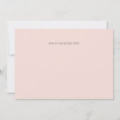 Traditionelle kalligraphische Foto Hochzeit Save The Date (Rückseite)