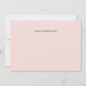 Traditionelle kalligraphische Foto Hochzeit Save The Date (Rückseite)