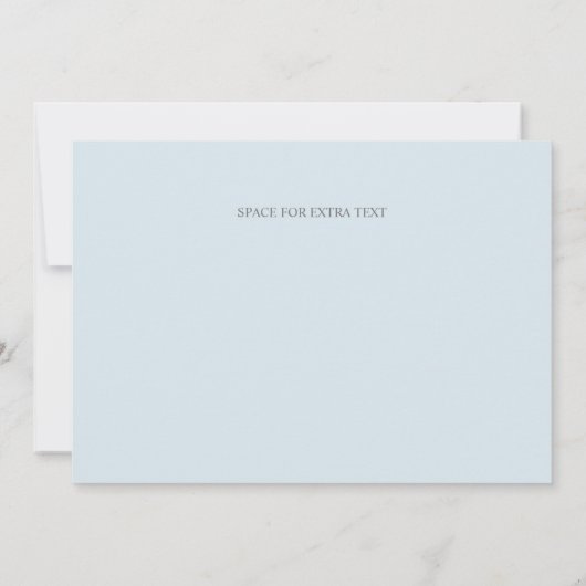 Traditionelle kalligraphische Foto Hochzeit Save The Date (Rückseite)