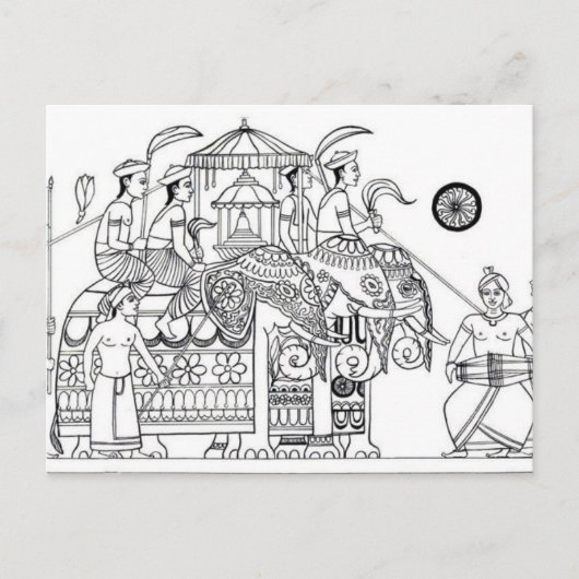 Traditionelle Kandy Possession Kandy Sri Lanka Postkarte (Vorderseite)