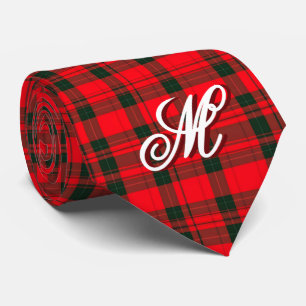 Traditionelle Karierte Tartan Populäre Rote Sammlu Krawatte