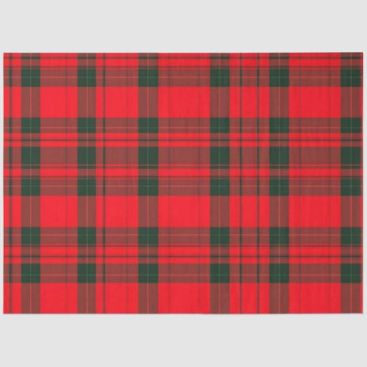 Traditionelle Karierte Tartan Populäre Rote Sammlu Seidenpapier (Vorderseite)