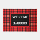 Traditionelle Karierte Tartan Trendy Collection Fußmatte (Vorderseite)