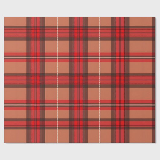 Traditionelle Karierte Tartan Trendy Collection Geschenkpapier (Flach)