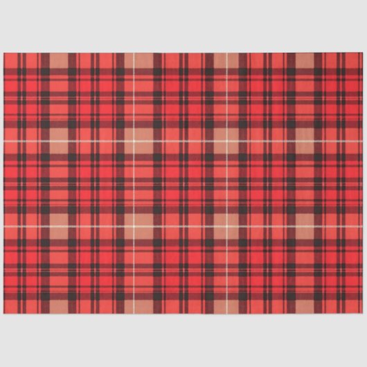 Traditionelle Karierte Tartan Trendy Collection Seidenpapier (Vorderseite)