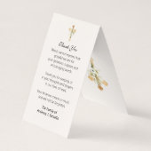 Traditionelle katholische Beerdigung Jesus Gebetsk Visitenkarten (Rückseite)