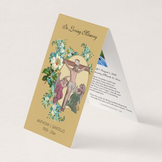 Traditionelle katholische Beerdigung Jesus Gebetsk Visitenkarten (Vorderseite)